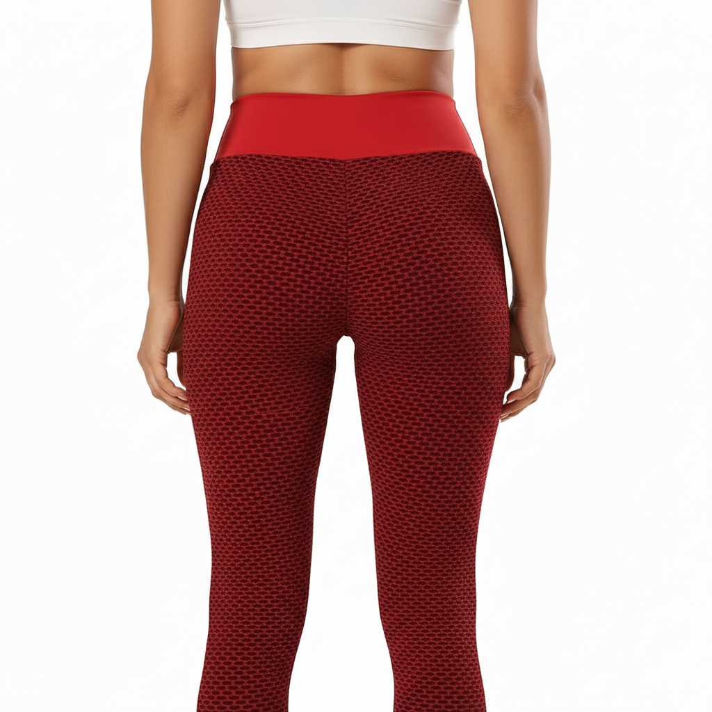 GYMSQUAD® PUSH UP LEGGINGS BEE EDITON - RED