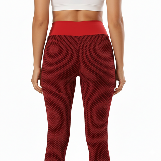 GYMSQUAD® PUSH UP LEGGINGS BEE EDITON - RED