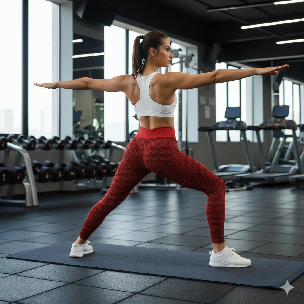 GYMSQUAD® PUSH UP LEGGINGS BEE EDITON - RED