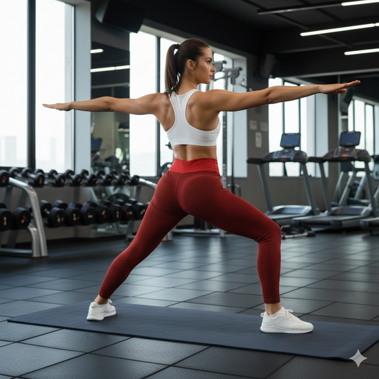 GYMSQUAD® PUSH UP LEGGINGS BEE EDITON - RED