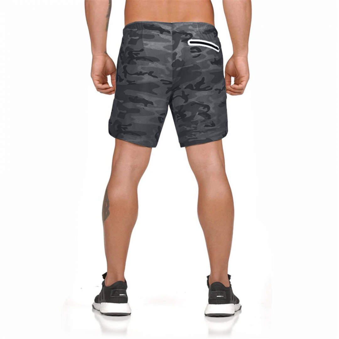 GYMSQUAD™ Innovative Men’s Sport Short - Ultimate Comfort (2 in 1 Features) - GRAY