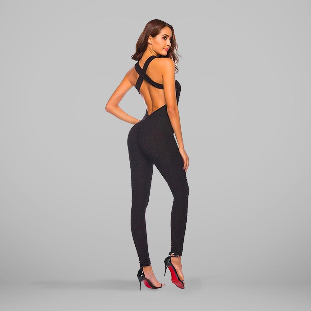 GYMSQUAD®  BOOTY LIFTING COMBI - BLACK