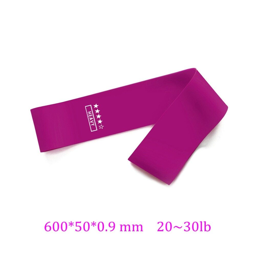 GYMSQUAD™ Pack of 5 YOGA & PILATES RESISTANCE BANDS (5 to 40 LBS)