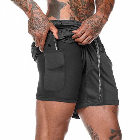 GYMSQUAD Innovative Men s Sport Short Ultimate Comfort 2 in 1